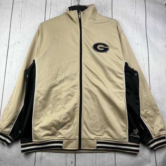 Vintage‎ Georgia Bulldogs Football Large Reebok Varsity Full Zip Jacket Men New - Picture 1 of 14